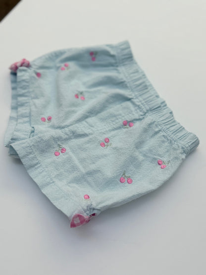 Gap Baby Cherry Embroidered Shorts 18M