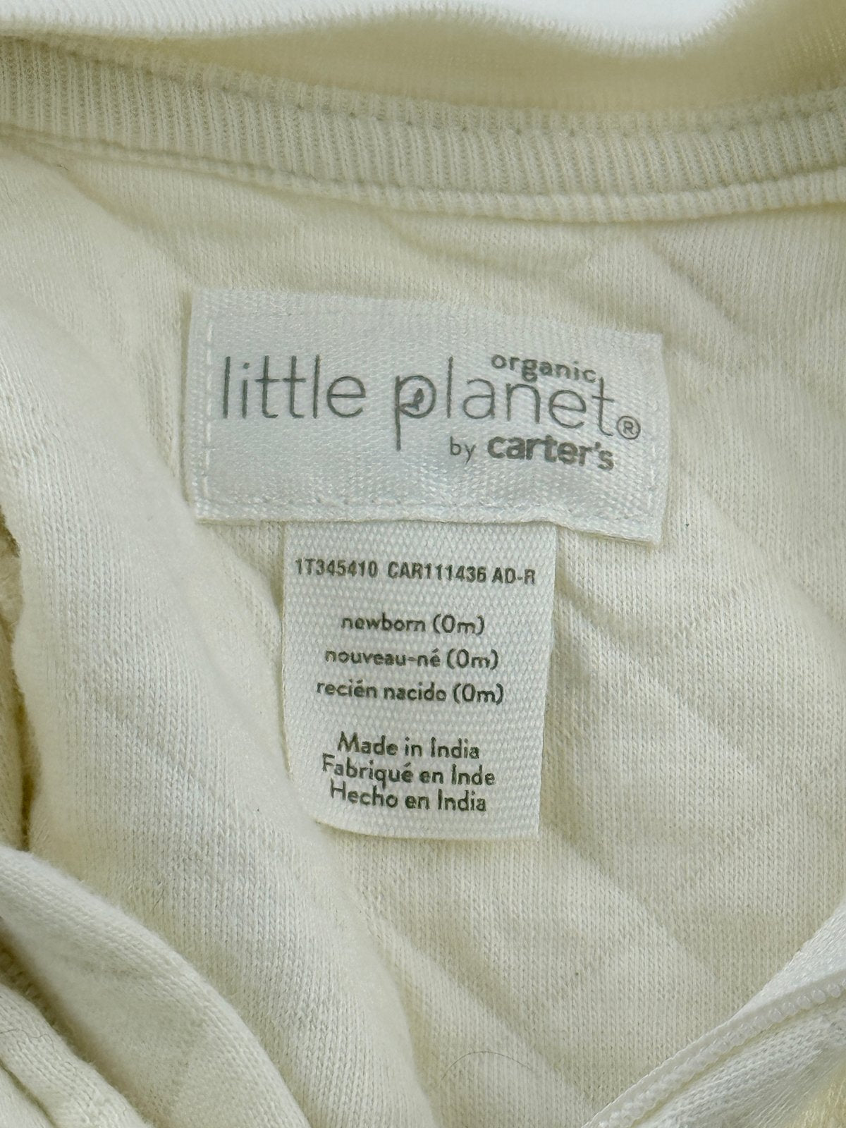 Little Planet by Carter's Quilted Bow Sleeper NB