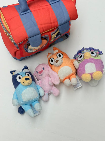 Bluey Car Carrier 5-Piece Plush Playset