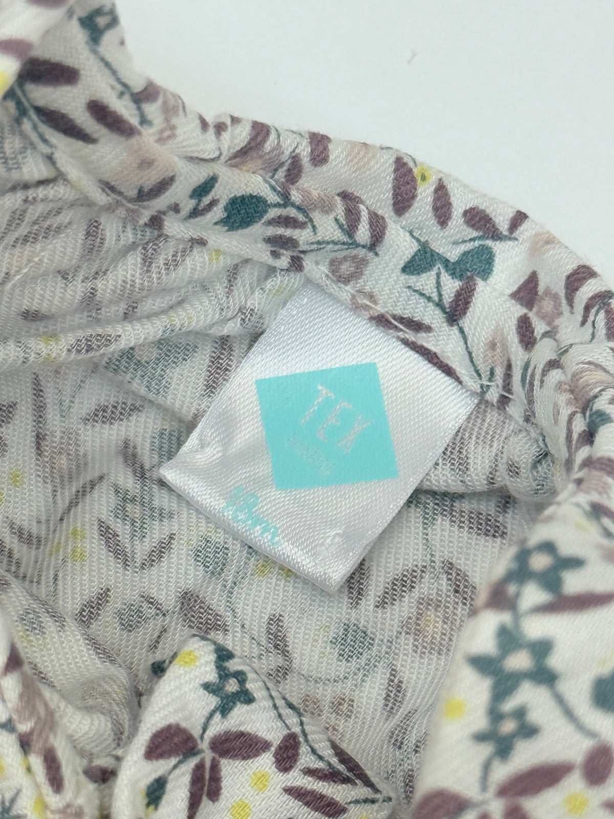 Tex Baby Floral Blouse Corduroy Pinafore Set