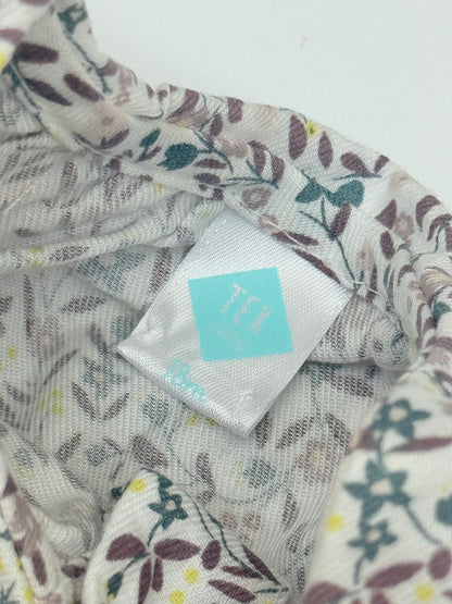 Tex Baby Floral Blouse Corduroy Pinafore Set