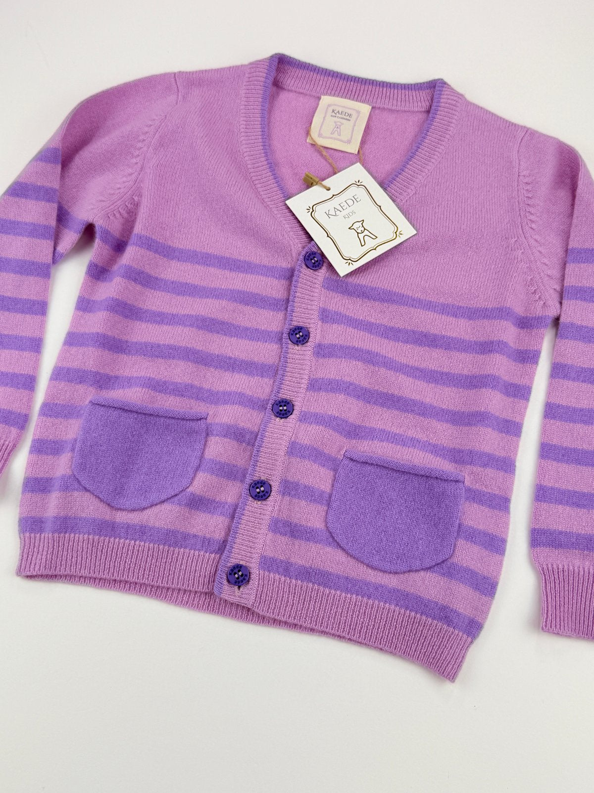 NWT - Kaede Striped Cashmere Cardigan Size 2-3Y / 3-4Y /5-6Y