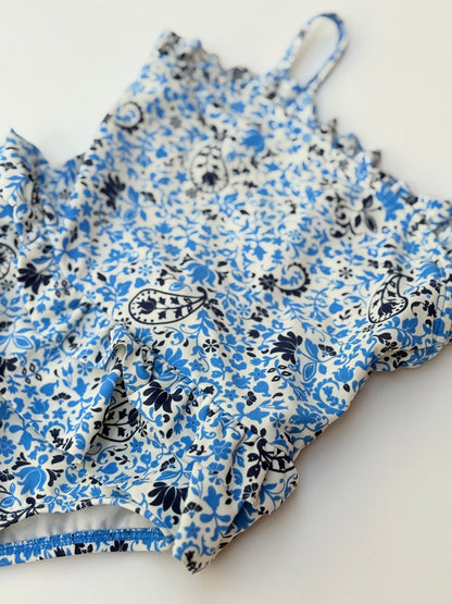Circo Blue Paisley Floral One-Piece Swimsuit 18M
