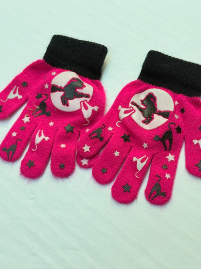 Details Halloween Witch Gloves One Size 3-6Y
