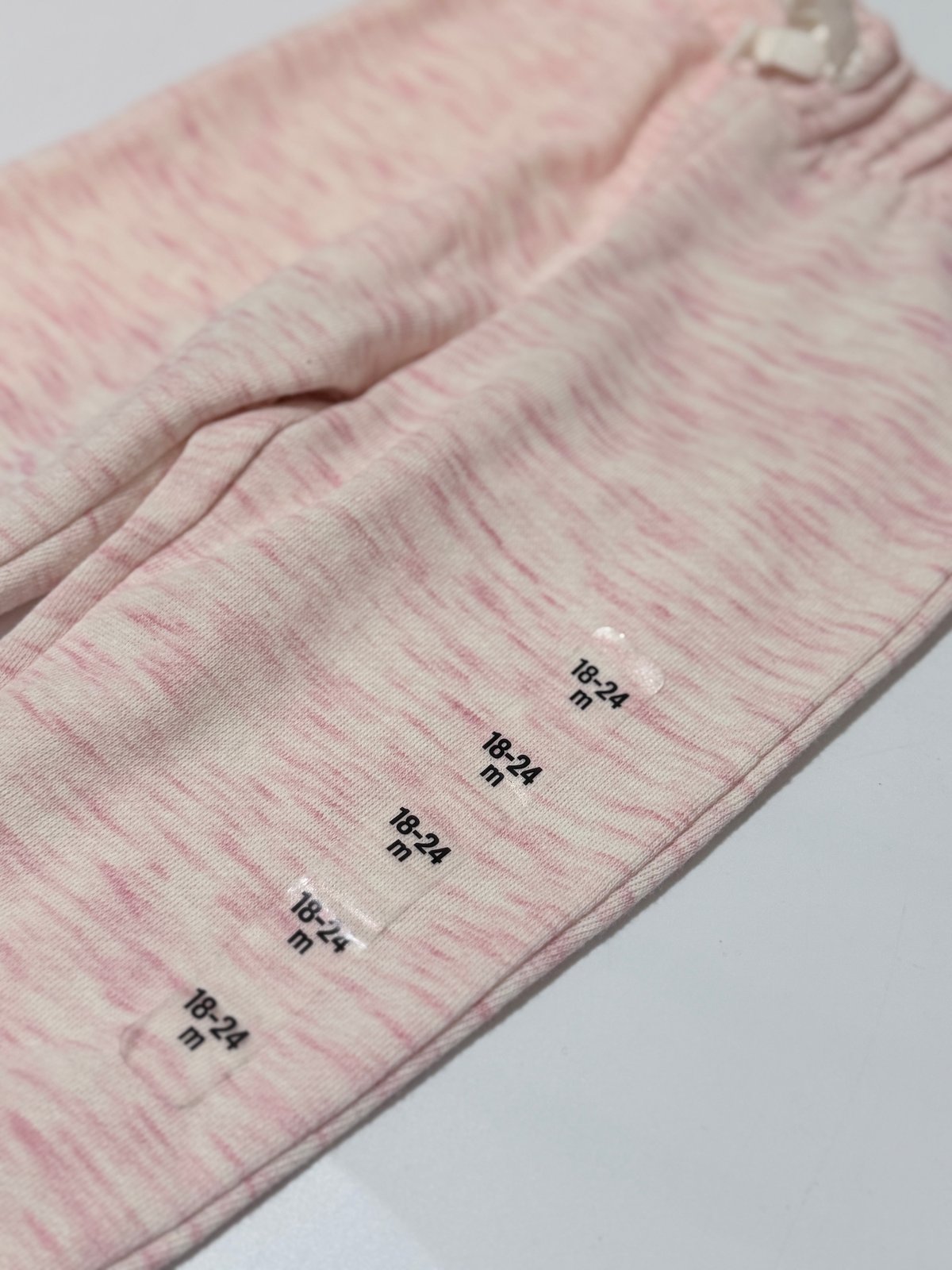 NWT - The Children's Place Pink Marled Joggers 18-24M