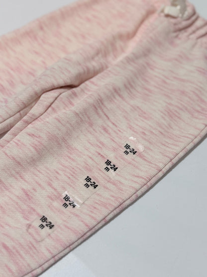 NWT - The Children's Place Pink Marled Joggers 18-24M