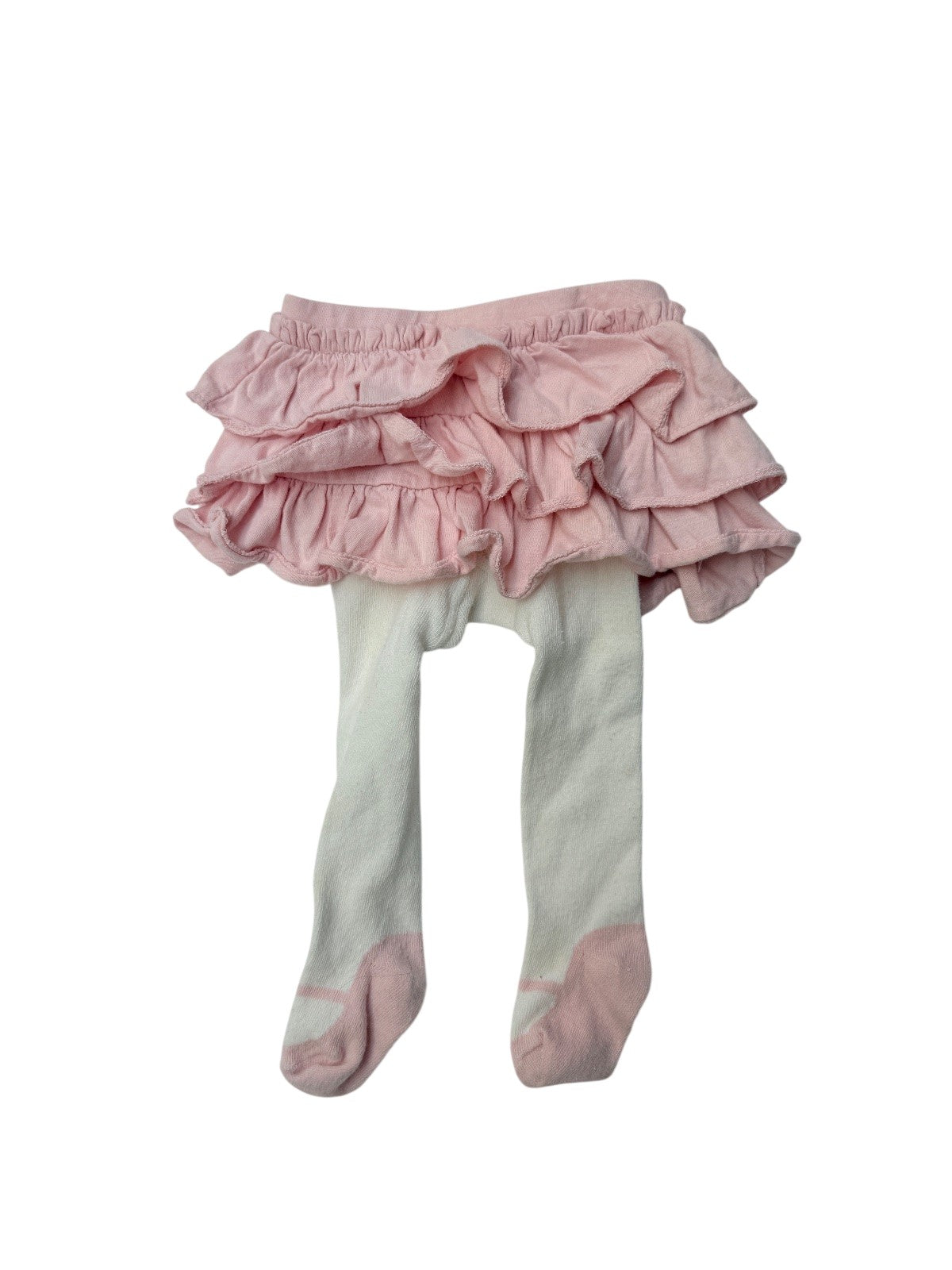 Baby Gap Pink Ruffle Skirt with Tights 3-6M