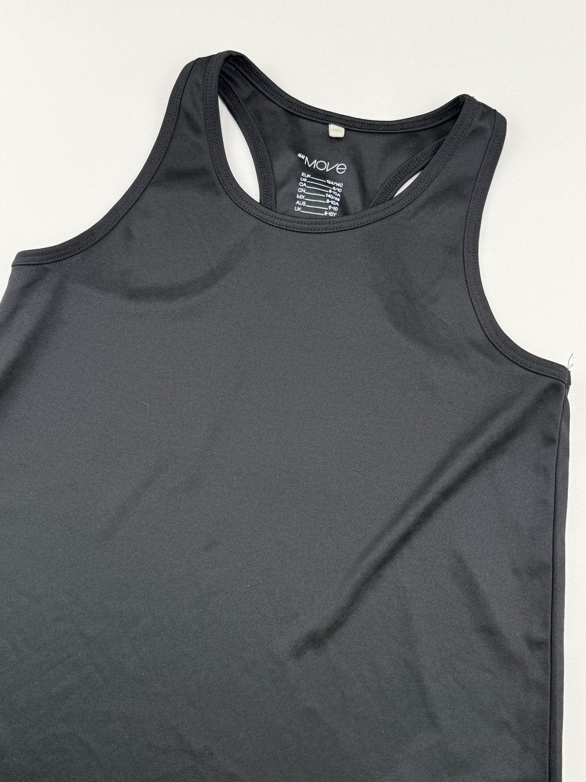 H&M Move Black Racerback Tank Size 8-10Y