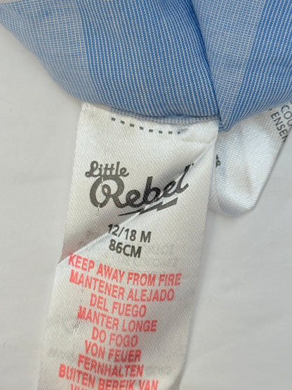 Little Rebel Plaid Button-Up Shirt 12/18M