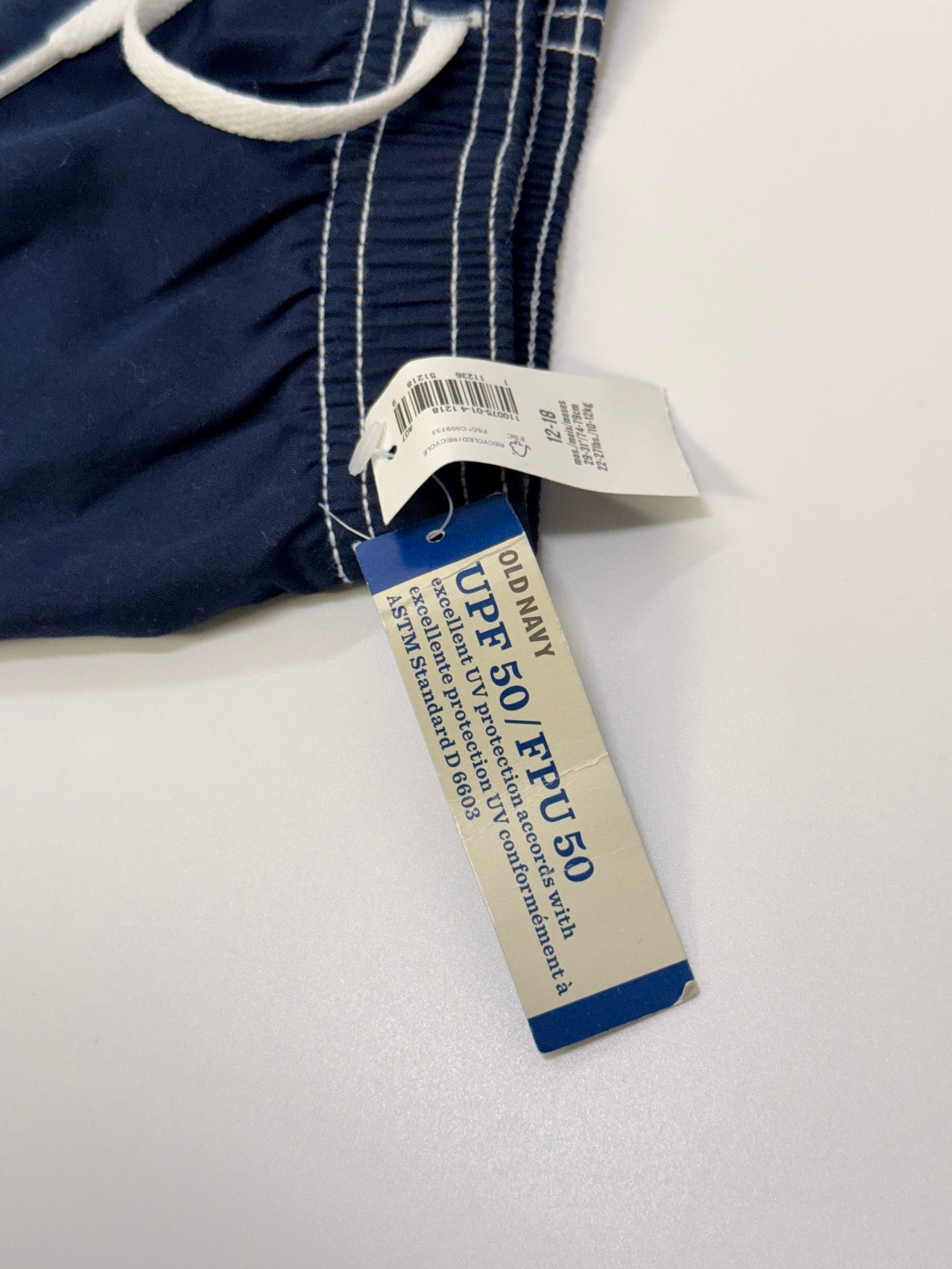 New with tags Old Navy Navy Blue Swim Shorts 12-18m