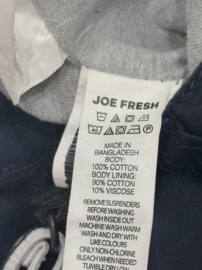 Joe Fresh Navy Chino Pants with Suspenders 18-24M