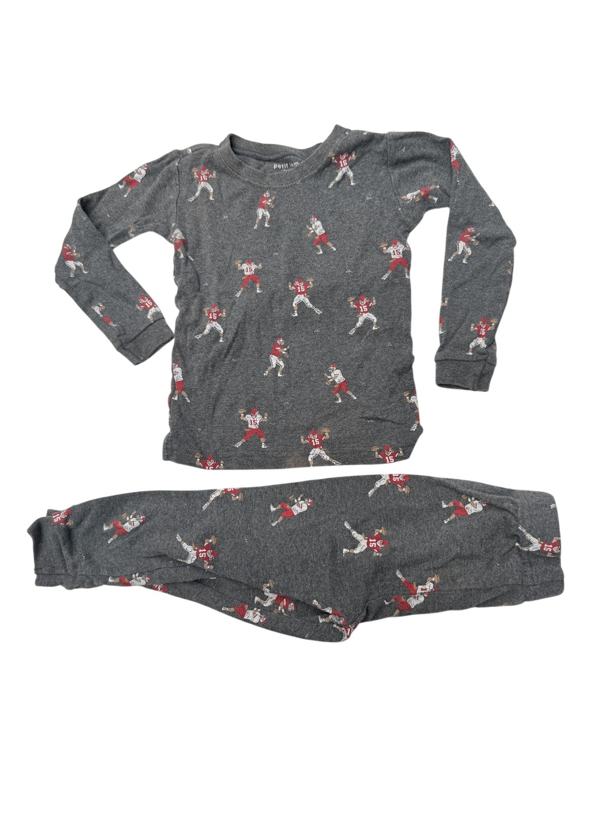 Petit Lem Football Pajama Set Size 3
