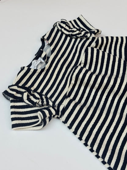 Zara Striped Ruffle Dress 3-6M