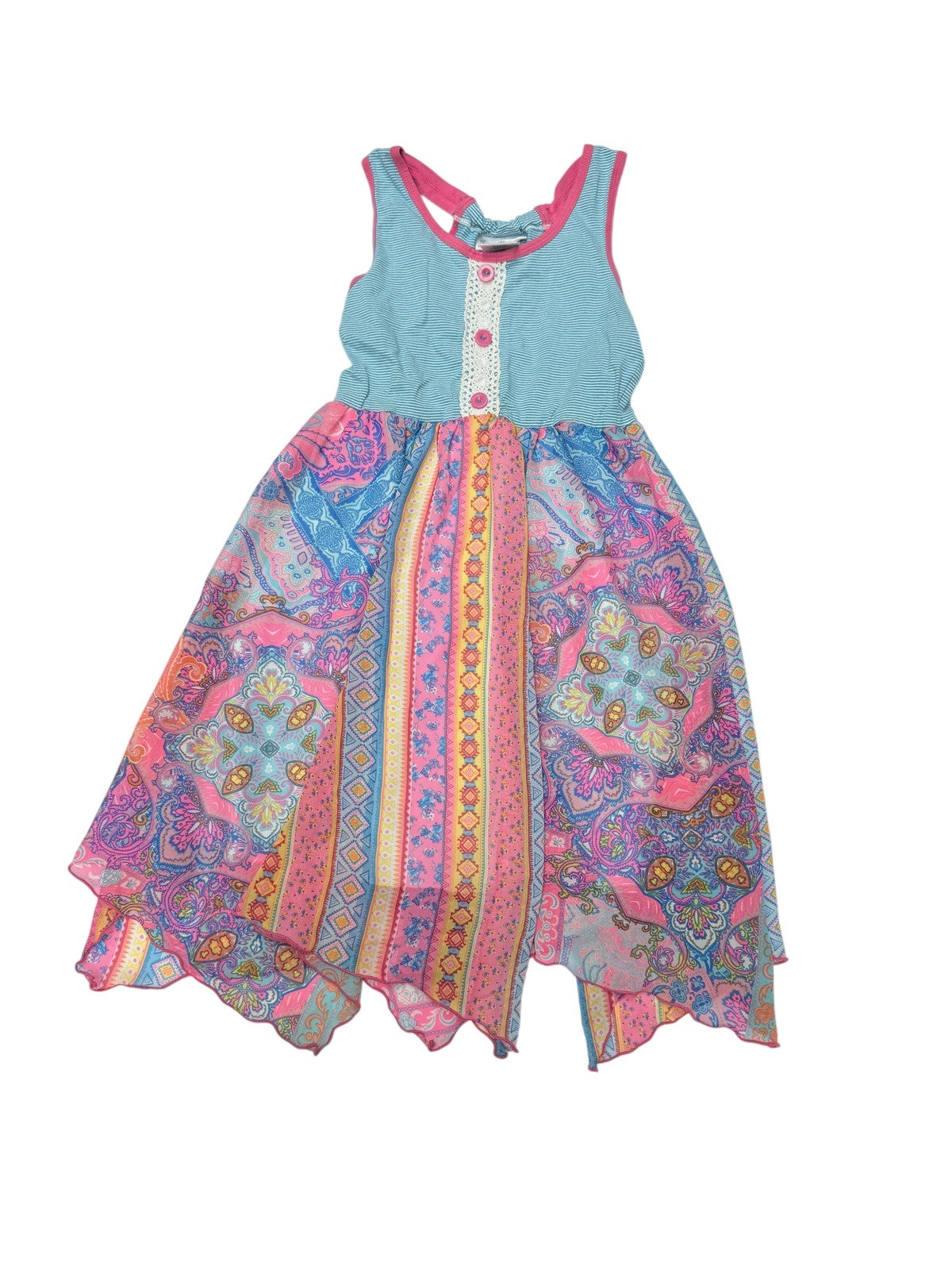 Jona Michelle Paisley Patchwork Dress Size 8