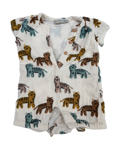Bout'Chou Tiger Print Romper 3M