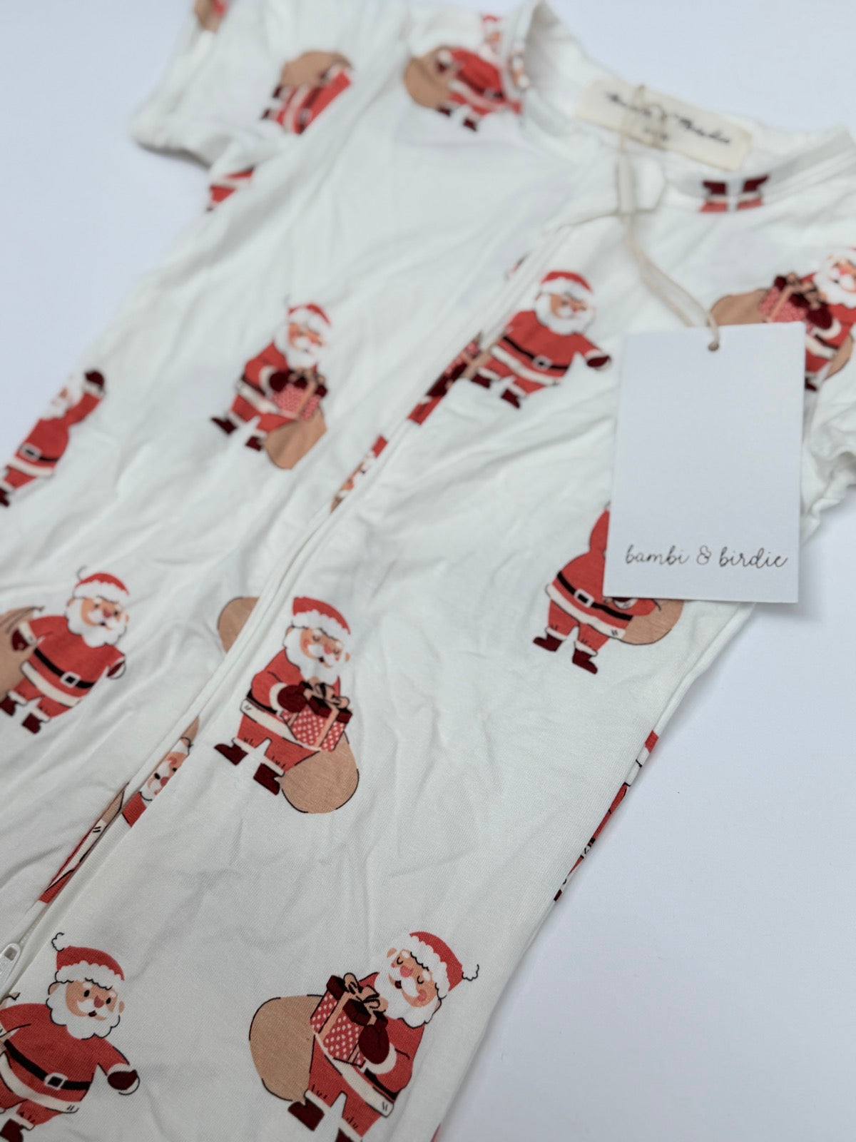Bambi & Birdie Santa Claus Romper 6-12M