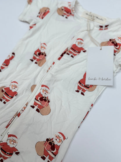Bambi & Birdie Santa Claus Romper 6-12M