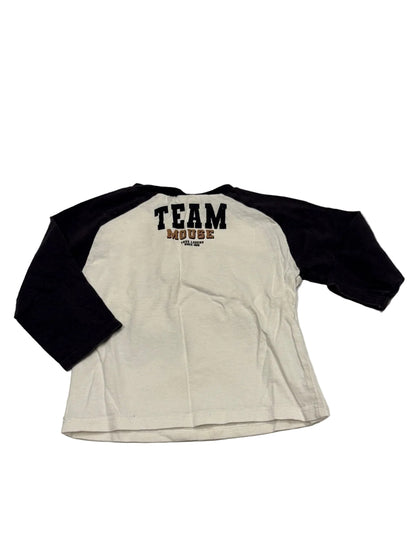 Zara Mickey Mouse Raglan Top 12-18m