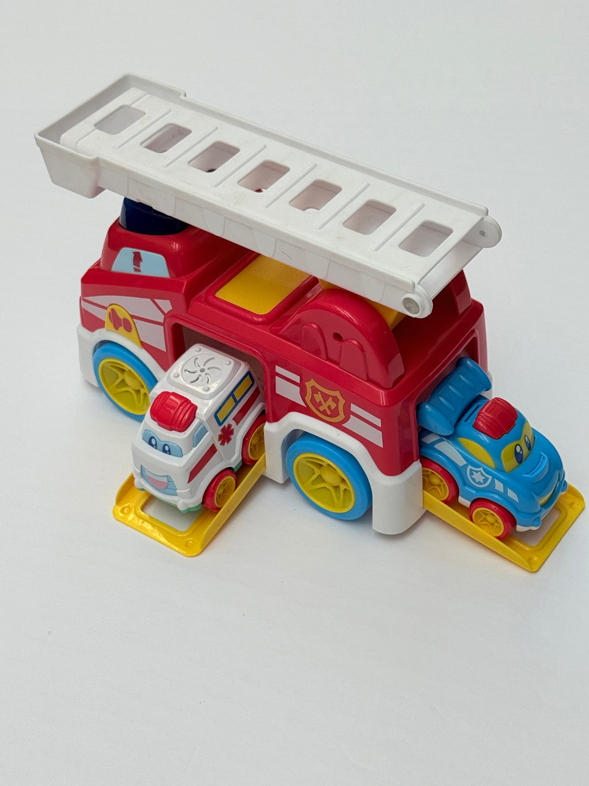 Fire Truck Playset with Ambulance & Police Car