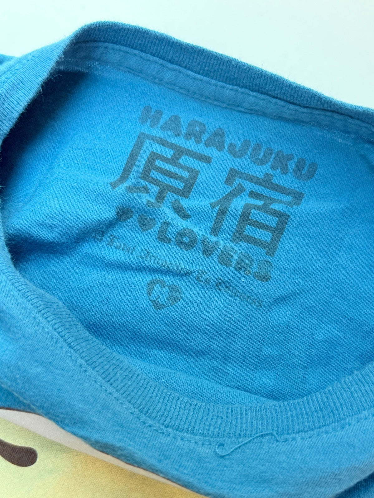 Harajuku Lovers Blue Graphic Tee Size 4
