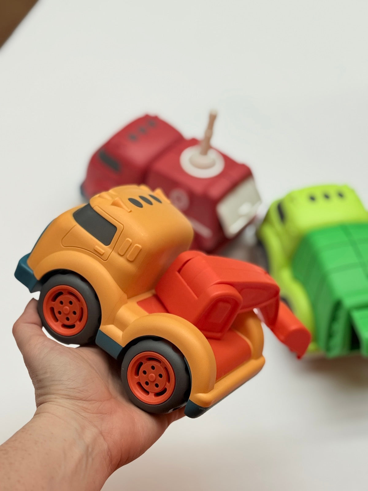 City Car Garbage Fire Truck Toy Set 3