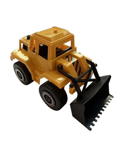 Yellow Plastic Toy Front Loader Bulldozer