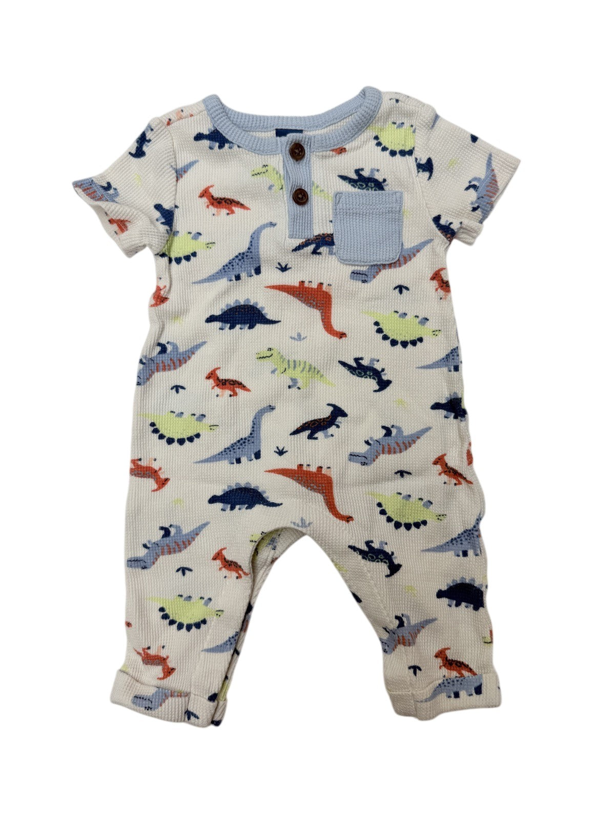 Old Navy Dinosaur Print Thermal Romper 3-6M