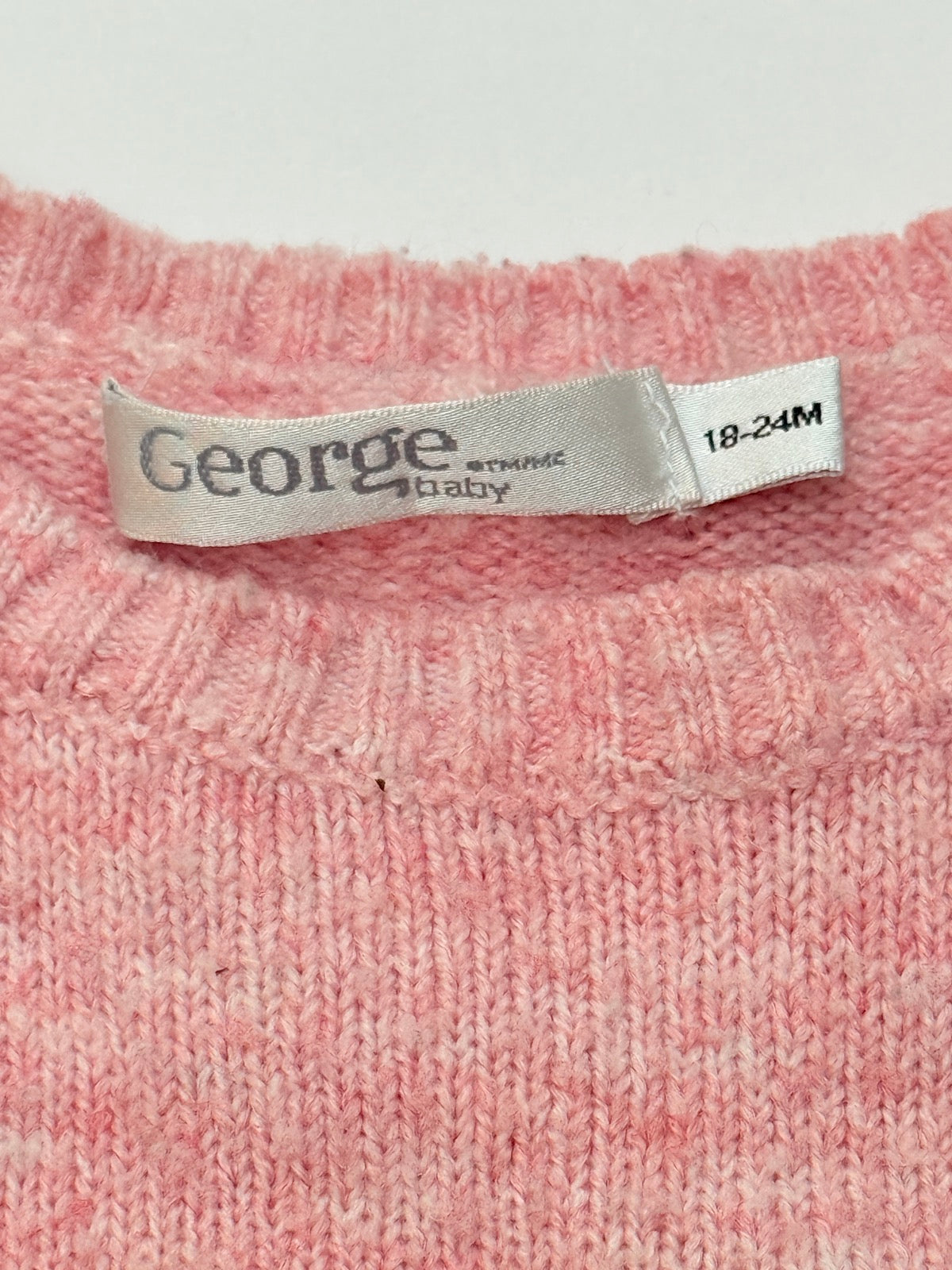 George Baby Pink Cloud Sweater 18-24M