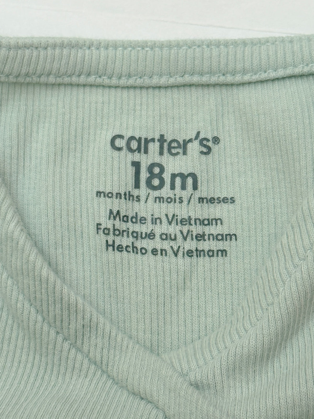Carter's Sage Tulle Peplum Top 18M