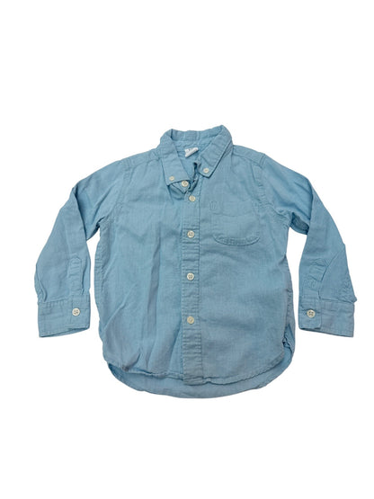 Baby Gap Light Blue Linen Blend Shirt 3T