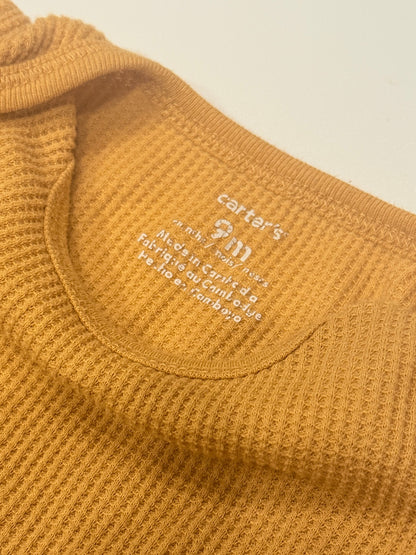 Carter's Waffle Knit Long Sleeve Bodysuit 9M