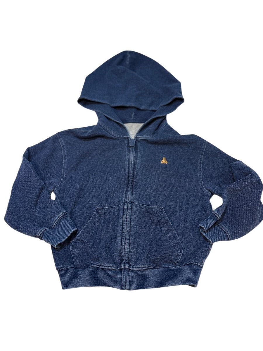 baby Gap Indigo Zip-Up Hoodie 5 Years