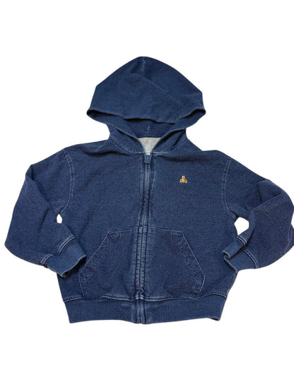 baby Gap Indigo Zip-Up Hoodie 5 Years