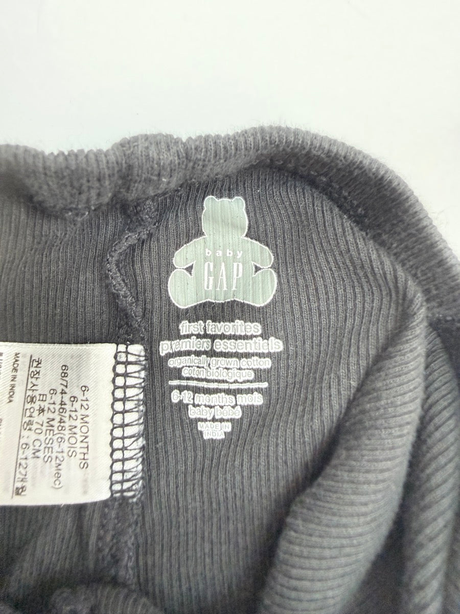Baby Gap Black Ribbed Joggers 6-12M
