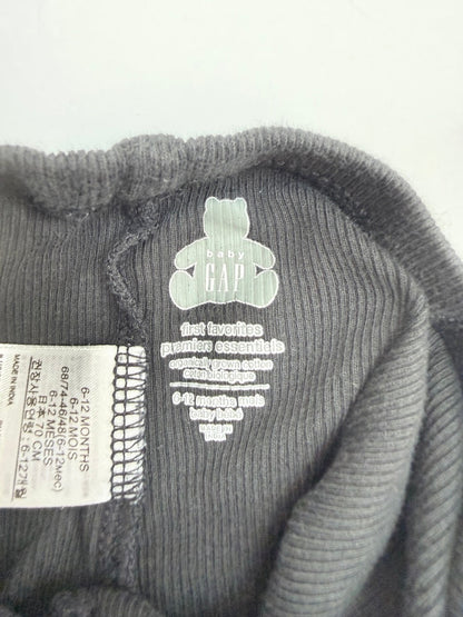Baby Gap Black Ribbed Joggers 6-12M
