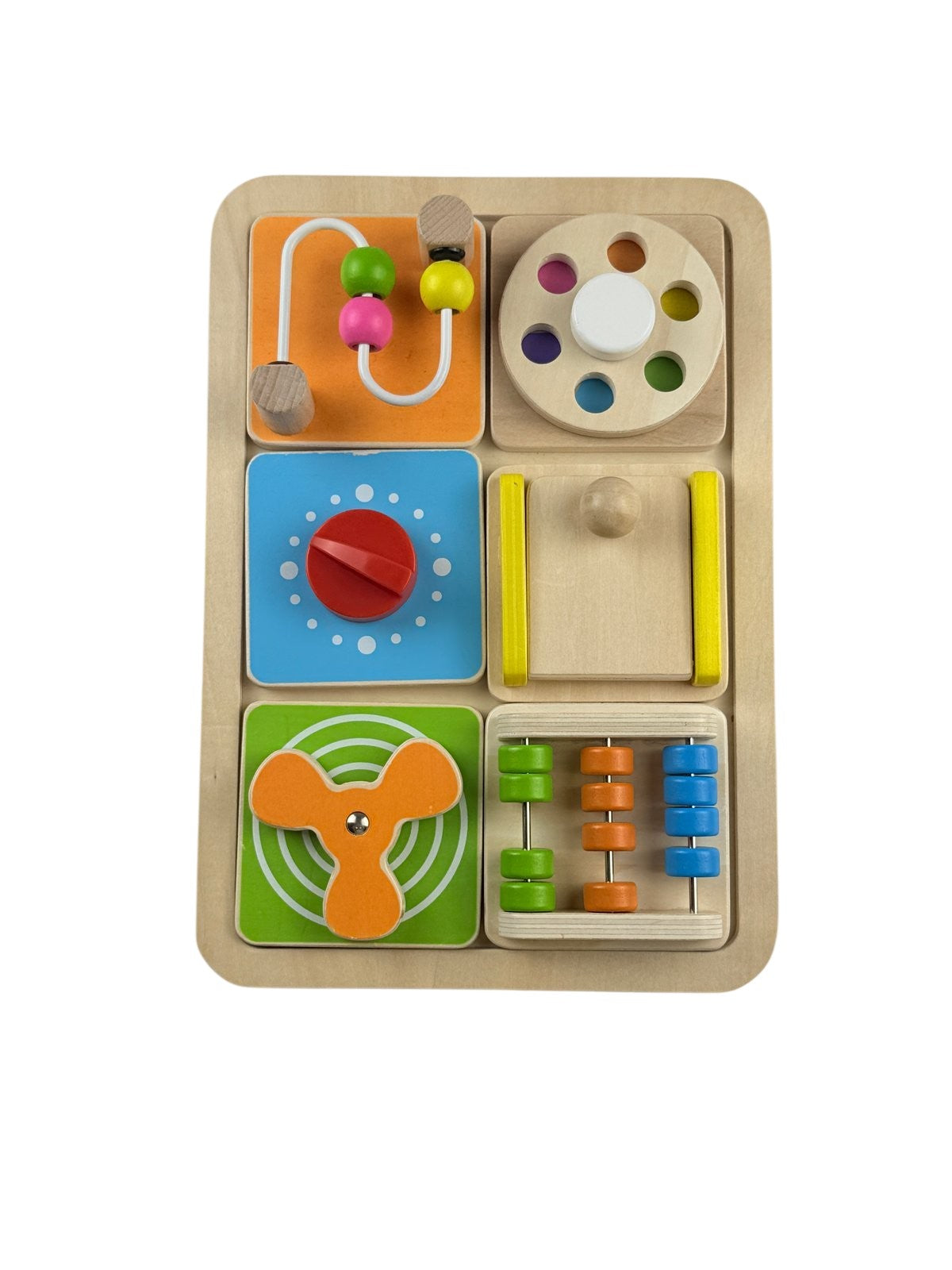 Wooden Sensory Activity Board Toy