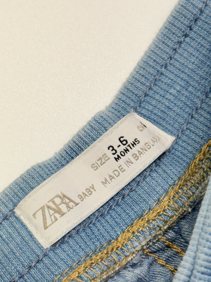 Zara Baby Light Blue Denim Shorts 3-6M