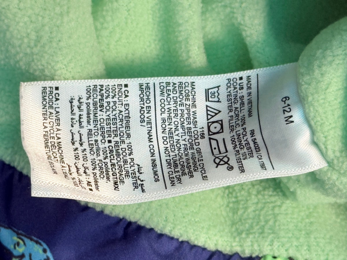 Old Navy Dinosaur Puffer Jacket 6-12M