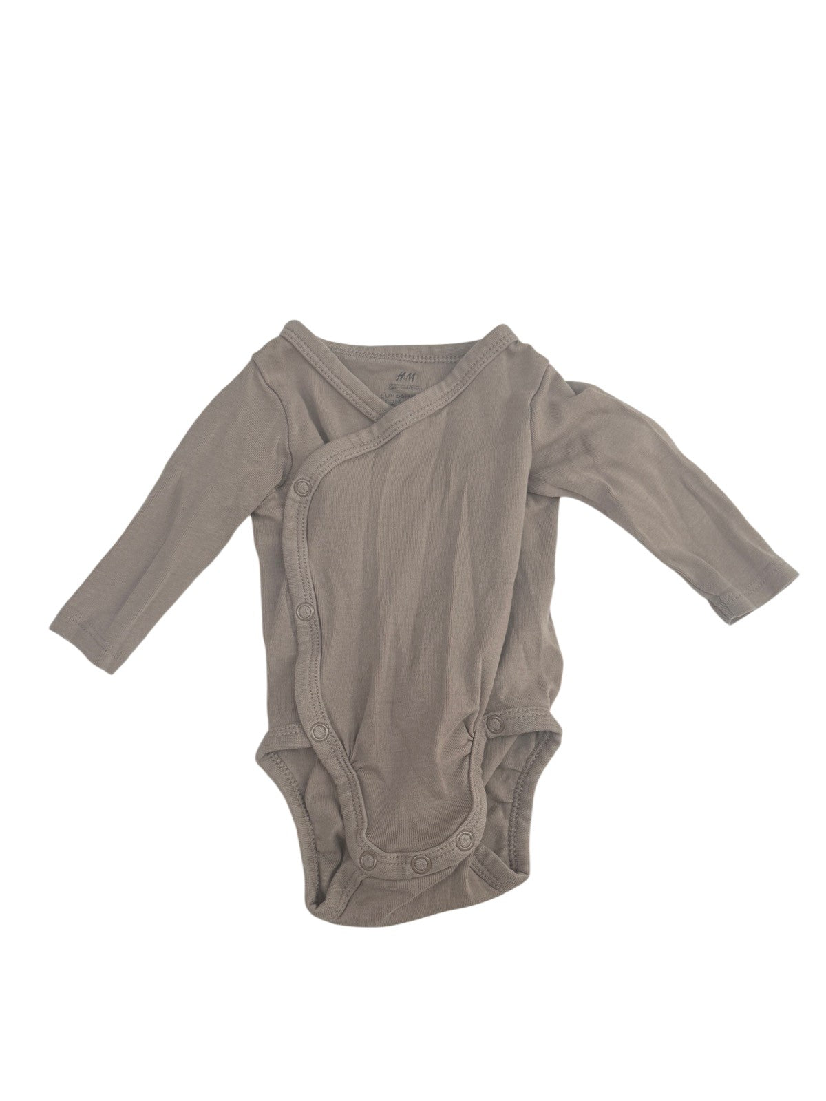 H&M Organic Cotton Wrap Bodysuit Newborn