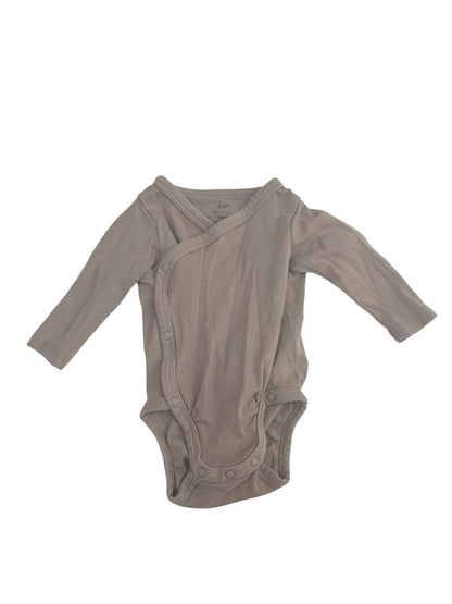 H&M Organic Cotton Wrap Bodysuit Newborn