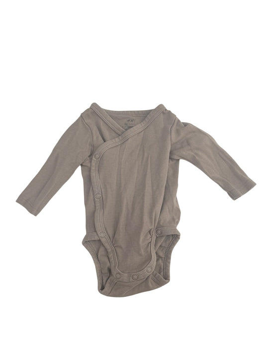 H&M Organic Cotton Wrap Bodysuit Newborn