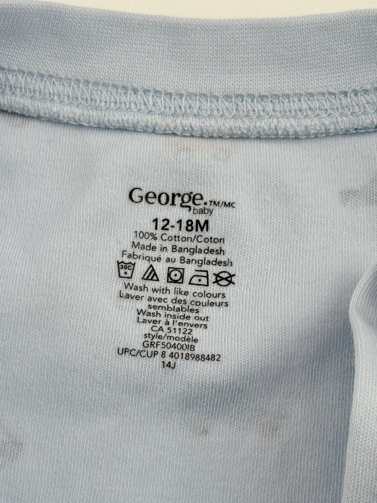 George Baby Vehicle Print Sleeper 12-18M