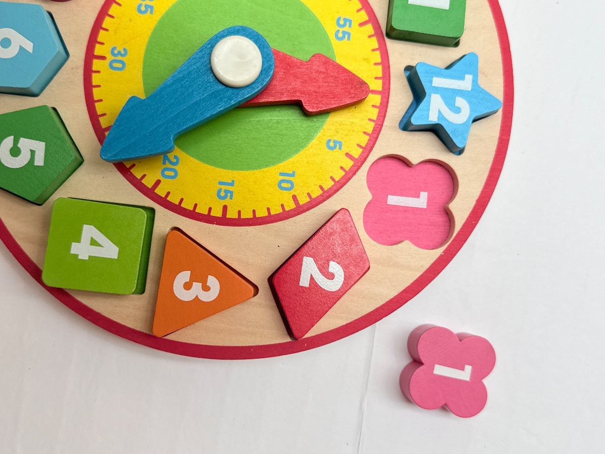 Melissa & Doug Wooden Shape Sorting Clock