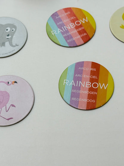 Animal Color Matching Memory Game Tokens