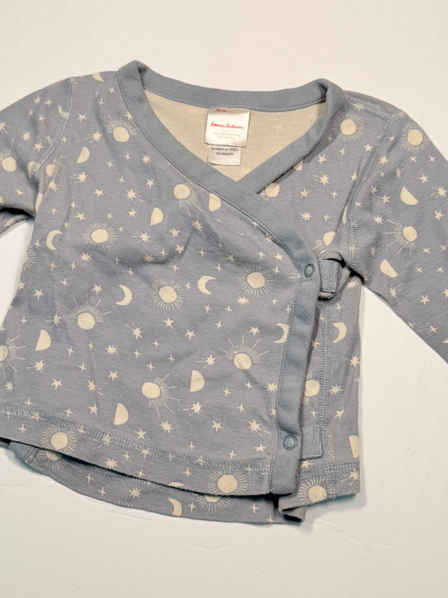 Hanna Andersson Celestial Print Top 6-9M