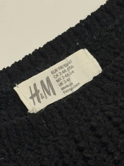 H&M Black Knit Sweater 2-4Y