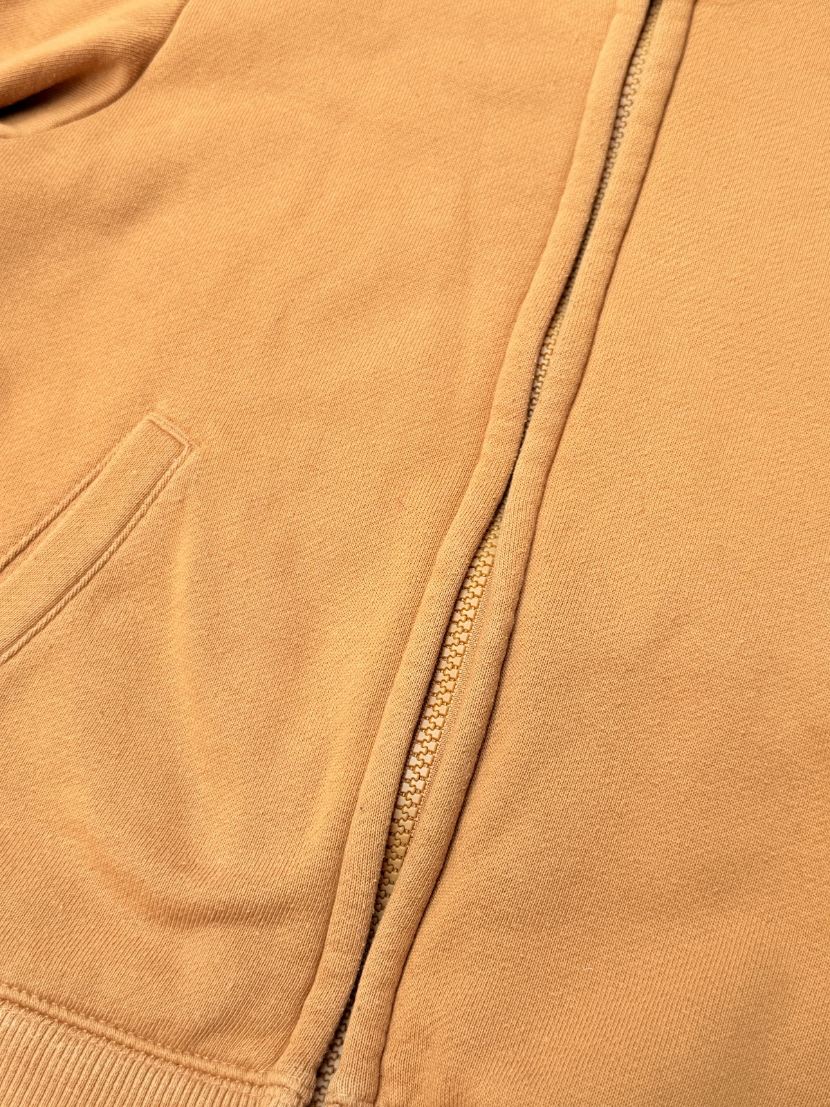 Uniqlo Kids Orange Sherpa-Lined Zip Hoodie