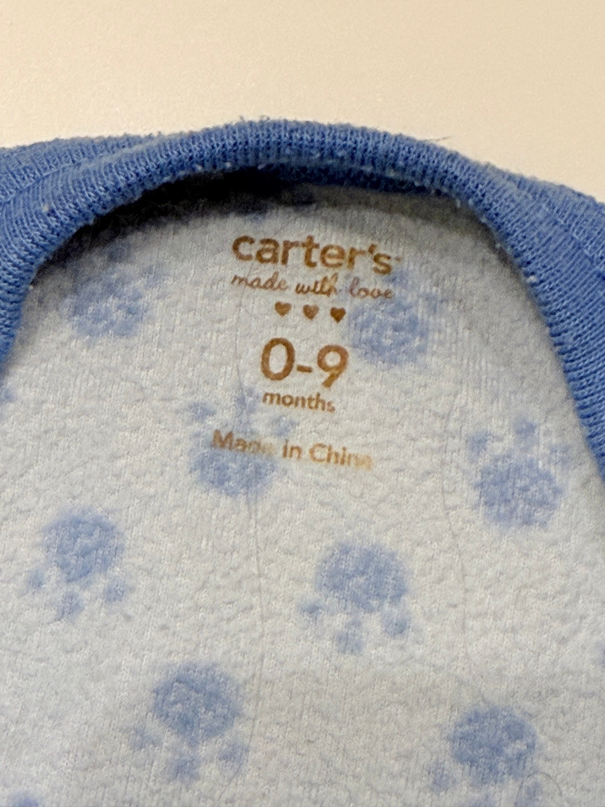 Carter's Paw Print Dog Sleep Sack 0-9M
