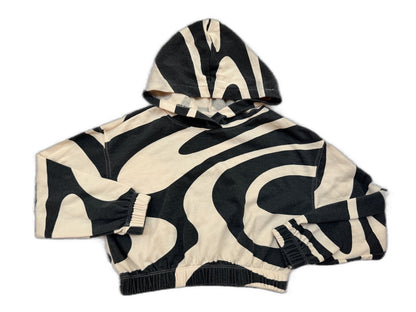 H&M Abstract Crop Hoodie Size 8-10