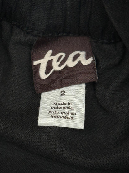Tea Collection Black Velvet Suspender Skirt 2T